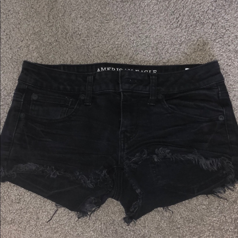 black american eagle shorts